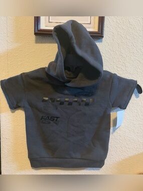 Grayson Mini Kids Short-Sleeve Hoodie - Gray